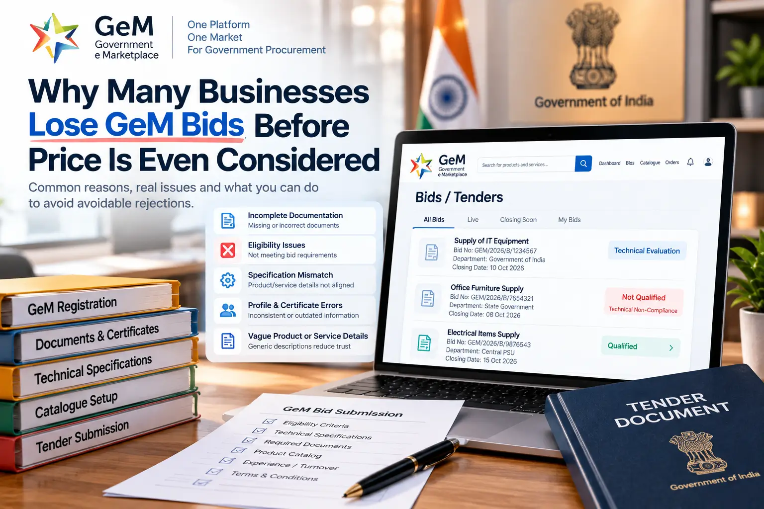 Why Many Businesses Lose GeM Bids Before Price Is Even Considered
